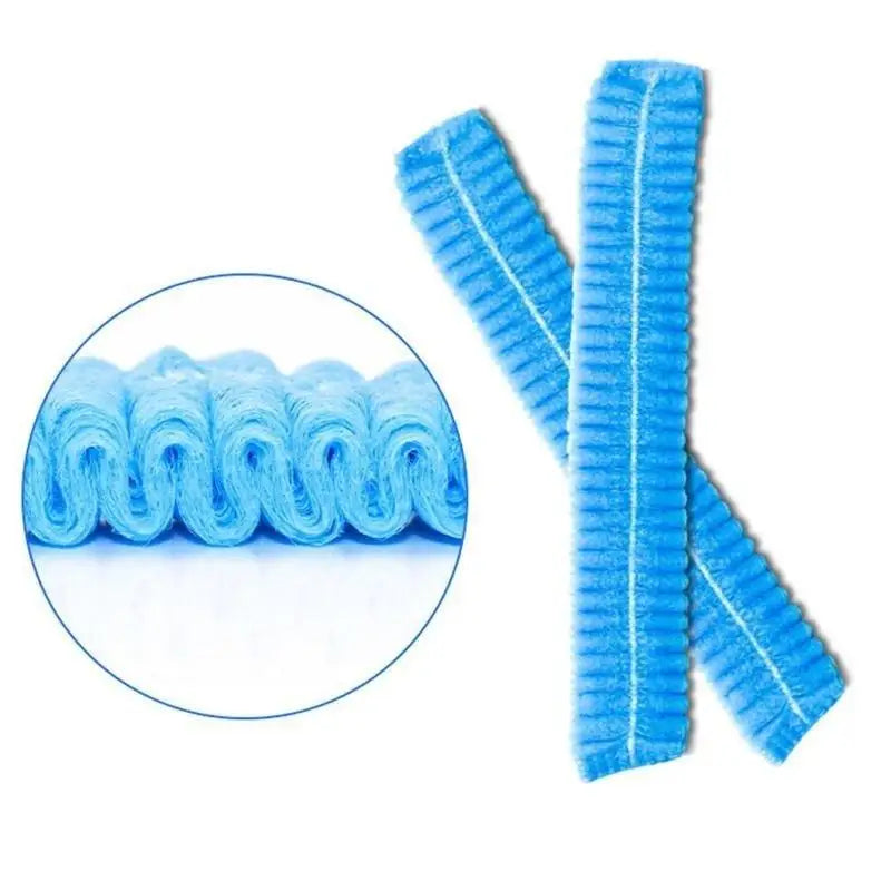 10-Pack Disposable Shower Caps – Non-Woven Pleated Dust-Proof Hat Disposable Shower Cap Axl