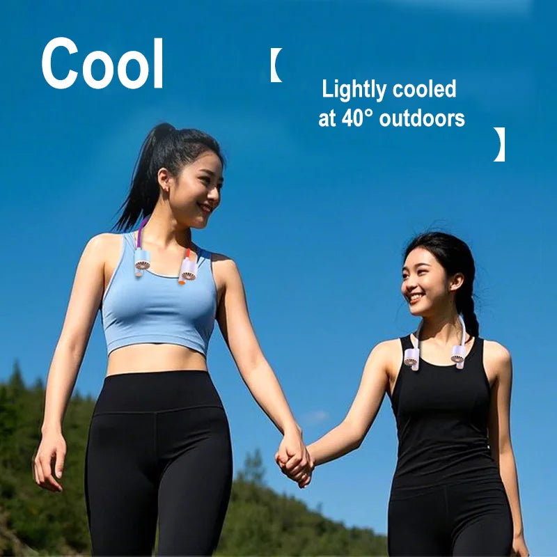 BALASHOV Hanging Neck Fan – 2400mAh Type-C Portable Fan Portable Neck Fan Axl