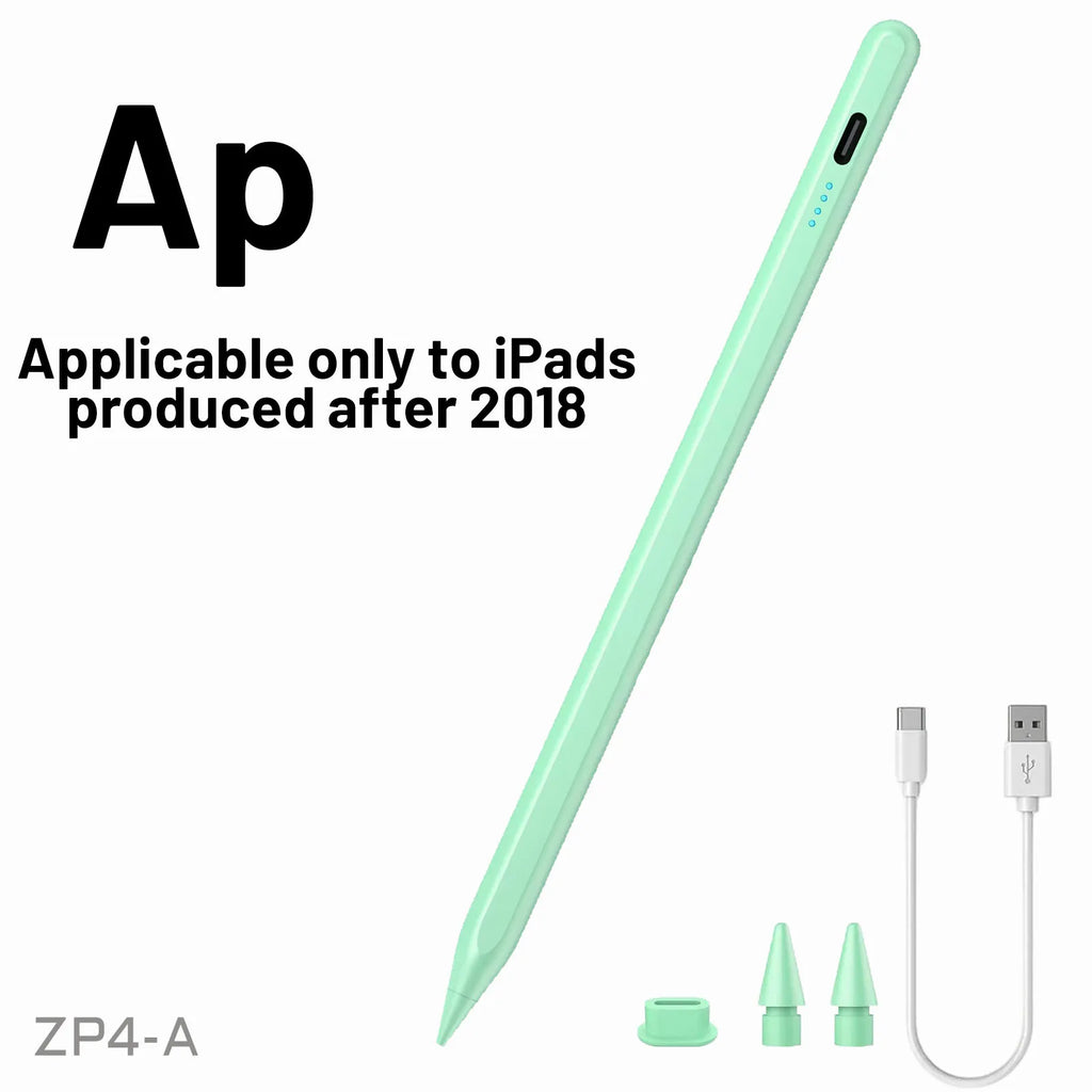 iPad Stylus Pencil 2018–2025 | Magnetic Charging & Palm Rejection iPad Stylus Pencil Axl ZP4-A-green
