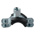 2-Pack M8 Adjustable Pipe Support Clamps – Galvanized & Rubber Pipe Support Clamp Axl 63mm