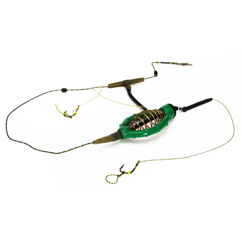 Fishing Bait Cage Feeder Basket – Carp & Catfish 30g–60g Fishing Feeder Basket Axl green 60