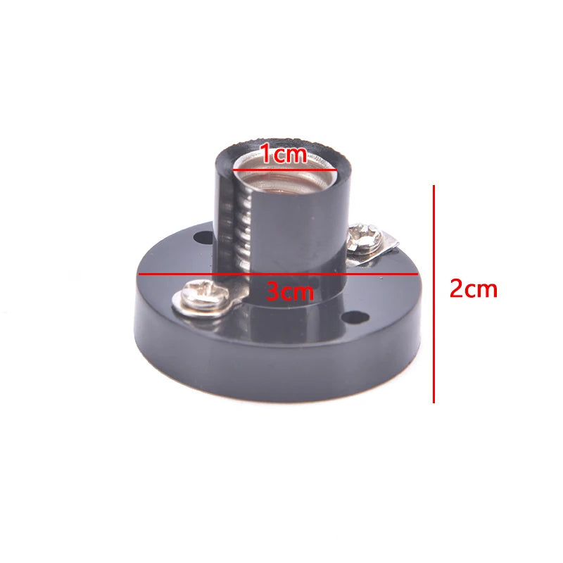 E10 Screw Lamp Holder – DIY Flat Lamp Base for Electronics Lamp Holder Base Axl