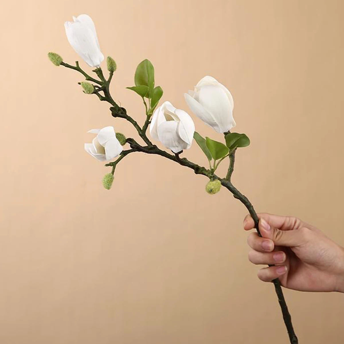 Silk Magnolia Artificial Flower Branch – Wedding & Home Décor Artificial Flower Branch Axl