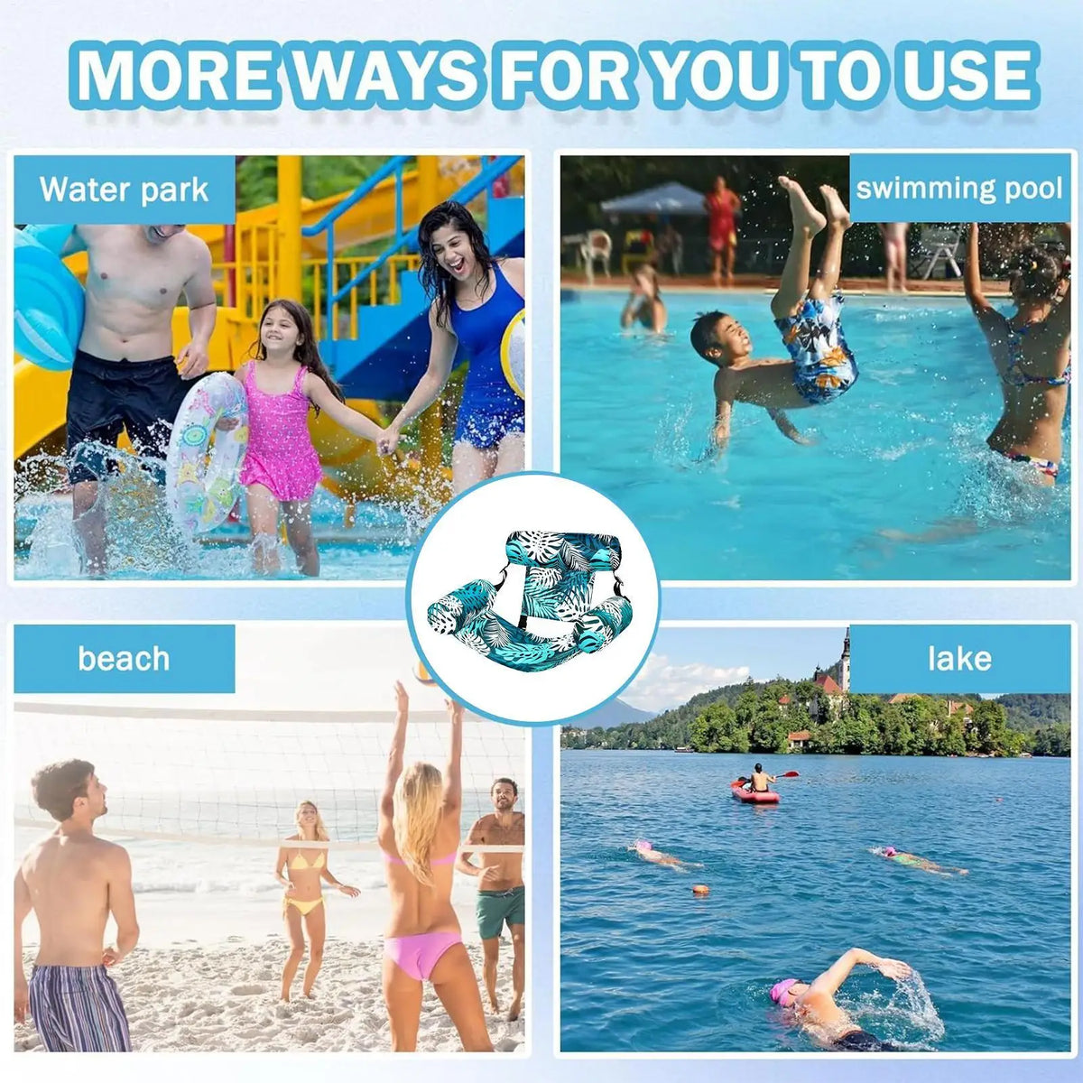 Inflatable Pool Float Chair for Beach, Lake & Pool Lounging Inflatable Pool Float Axl
