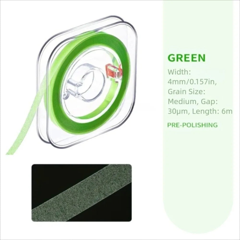 Dental Polishing Strips – Color-Coded Tooth Finishing Roll Dental Polishing Strips Axl green 30um
