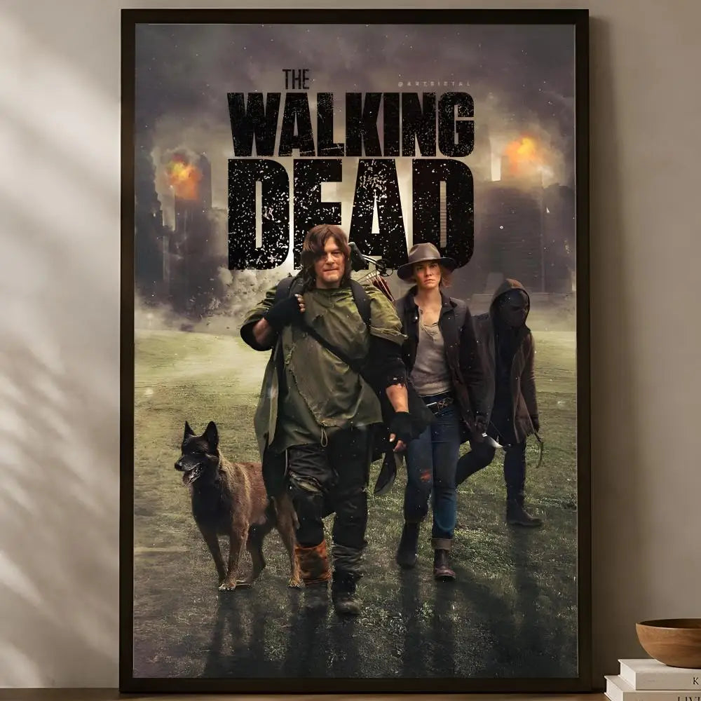 Walking Dead Self-Stick HD PVC Wall Poster – Waterproof Decor Wall Art Poster Axl