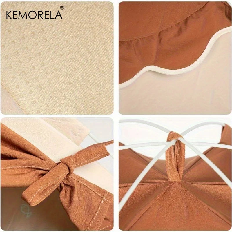 KEMORELA Large Semi-Enclosed Cat Bed | Retro Pet Tent Semi-Enclosed Cat Bed Axl