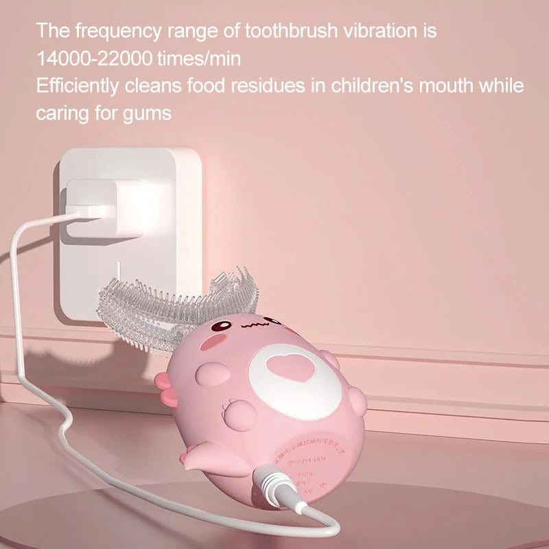 BALASHOV Kids U-Shaped Sonic Electric Toothbrush – Silicone Kids Electric Toothbrush Axl