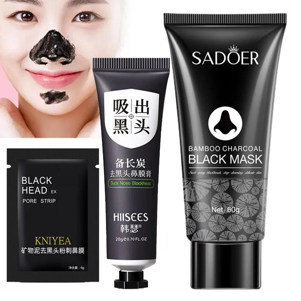 Bamboo Charcoal Peel-Off Black Mask – Blackhead Remover Peel-Off Face Mask Axl