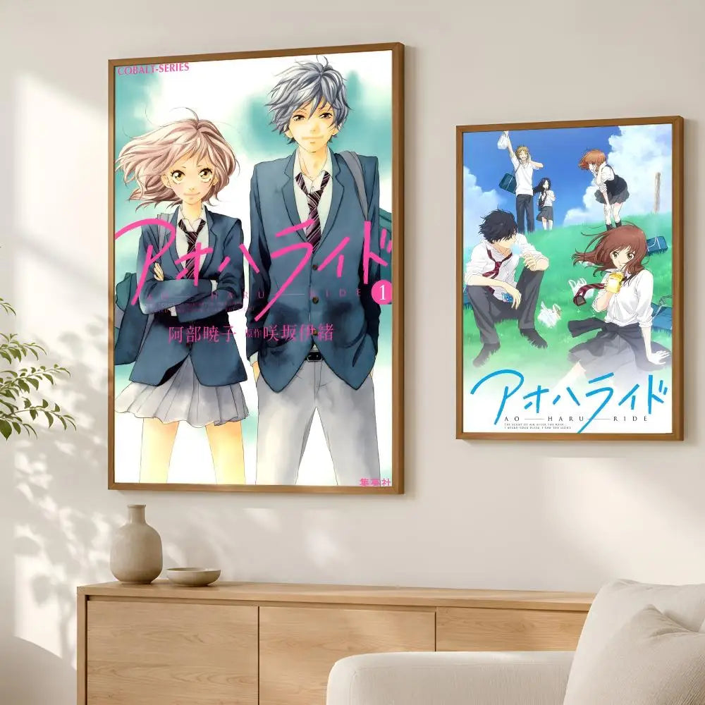 Ao Haru Ride Anime Self-Stick Wall Poster – HD Waterproof Art Anime Wall Poster Axl