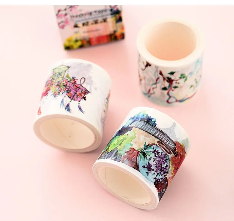Vintage Decorative Washi Tape – DIY Scrapbooking & Journaling Decorative Washi Tape Axl