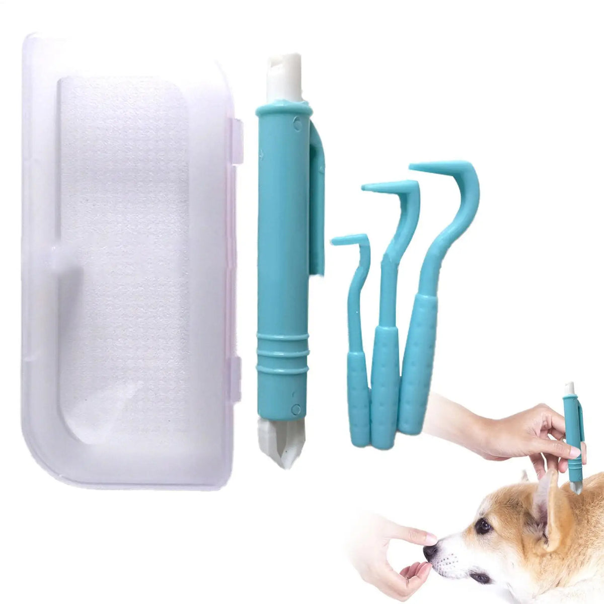 4-Piece Pet Tick Remover Kit – Hooks & Tweezers for Dogs & Cats Pet Tick Remover Kit Axl