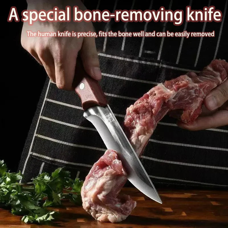 Professional Stainless Steel Boning Knife – 14.5cm Chef Butcher Boning Knife Axl