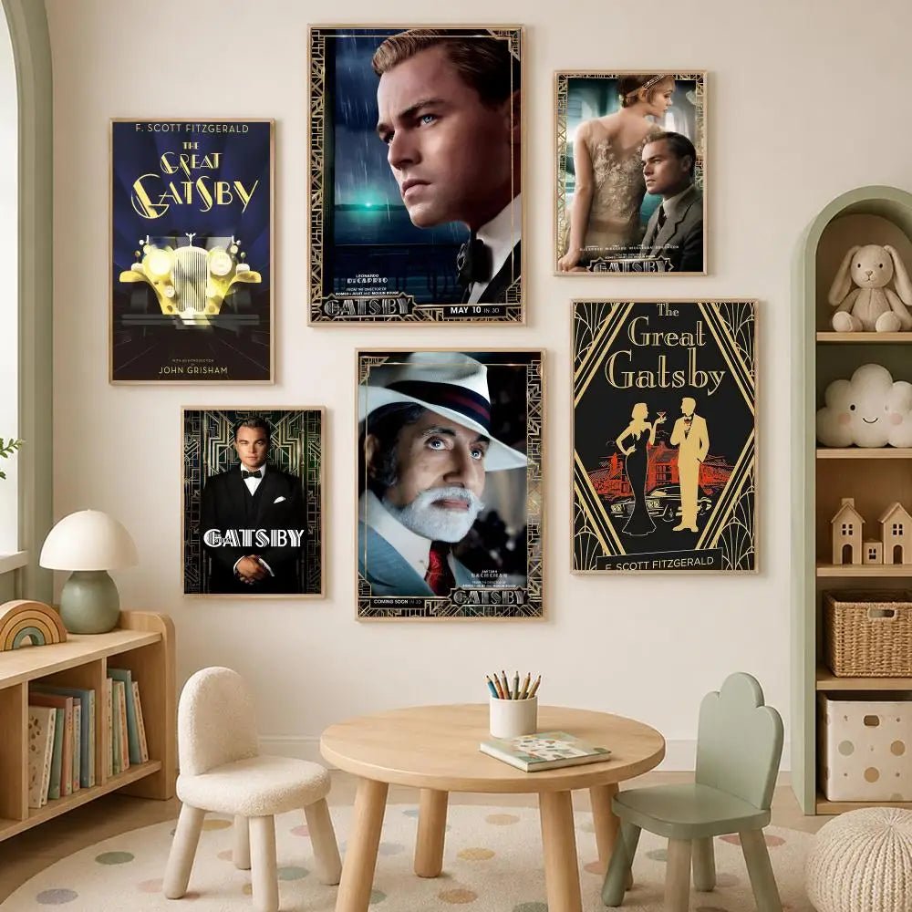 Great Gatsby HD PVC Self-Stick Wall Art Poster – Waterproof Wall Art Poster Axl