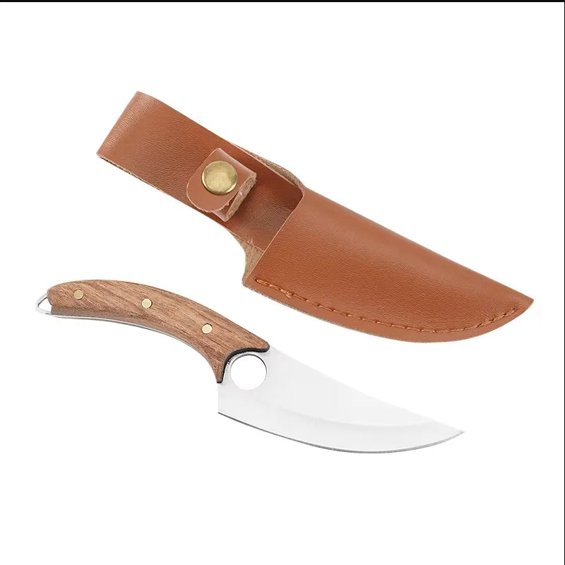 COOKCRAZE Stainless Steel Boning Knife – Rosewood Handle 16cm Boning Knife Axl Knife A