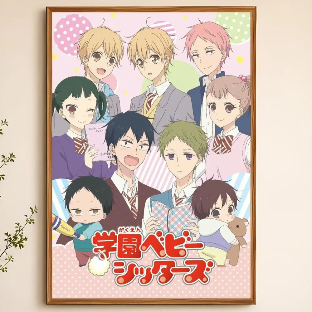 School Babysitters Wall Poster – Self-Adhesive Waterproof HD Art