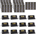 Monthly Planner Stickers Black & Gold – 120pc Self-Adhesive Labels Planner Sticker Labels Axl AECH04-17752