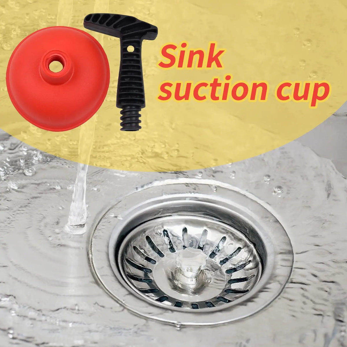 Heavy-Duty Drain Plunger – Clog Remover for Sink & Toilet Drain Plunger Axl