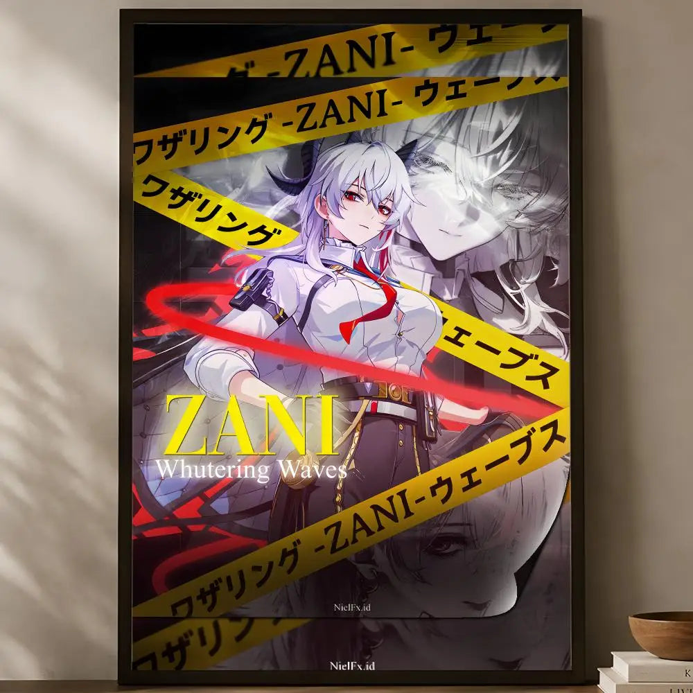 Game Zani Self-Stick HD Wall Art Poster – Waterproof Decor Wall Art Poster Axl White03 60X90cmNoframe