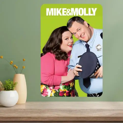 Mike & Molly TV Show Metal Poster Sign | Retro Aluminum Wall Art Metal Wall Sign Axl aluminum sign aluminum 20x30cm