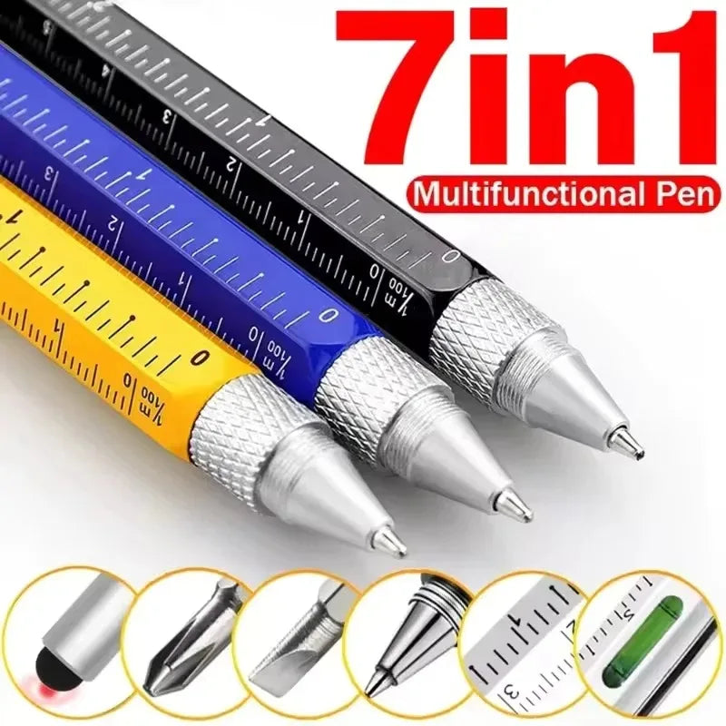 7-in-1 Stylus Pen – Ballpoint, Screwdriver, Ruler & Level Multifunctional Stylus Pen Axl