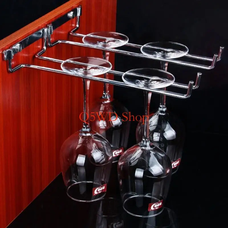 Metal Wine Glass Rack – Wall Mounted Kitchen & Bar Holder Wine Glass Rack Axl