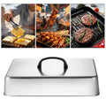 Rectangular Stainless Steel Basting Cover – BBQ Griddle Steam Lid Griddle Steam Cover Axl Default Title