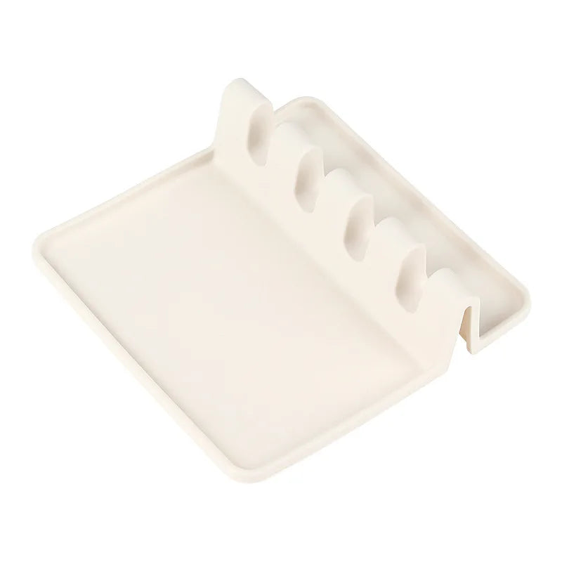 Silicone Kitchen Mat – Dish Rack, Drip Mat & Spoon Rest Silicone Kitchen Mat Axl Beige