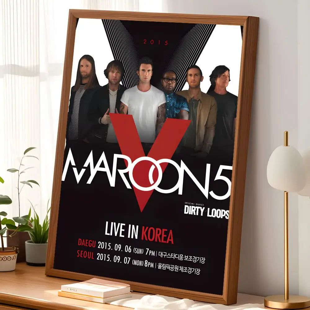 Maroon Self-Stick HD PVC Wall Art Poster – Waterproof Decor Wall Art Poster Axl