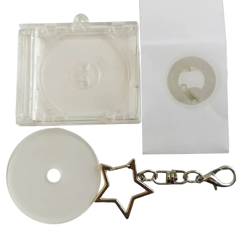 Mini NFC CD Disc Keychain – DIY Album Commemorative Pendant CD Disc Keychain Axl