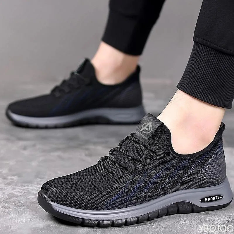 YBQJOO Men's Breathable Mesh Sneakers – Lightweight Loafers Men's Casual Sneakers Axl