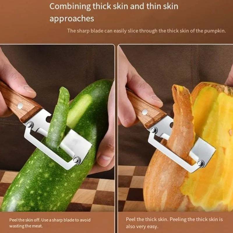 Multi-Function Vegetable Peeler – Wooden Handle & Bottle Opener Vegetable Peeler Axl