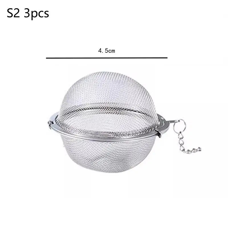 Stainless Steel Mesh Tea Infuser Ball | 1, 3 or 5 Pack Tea Infuser Ball Axl S2 3pcs