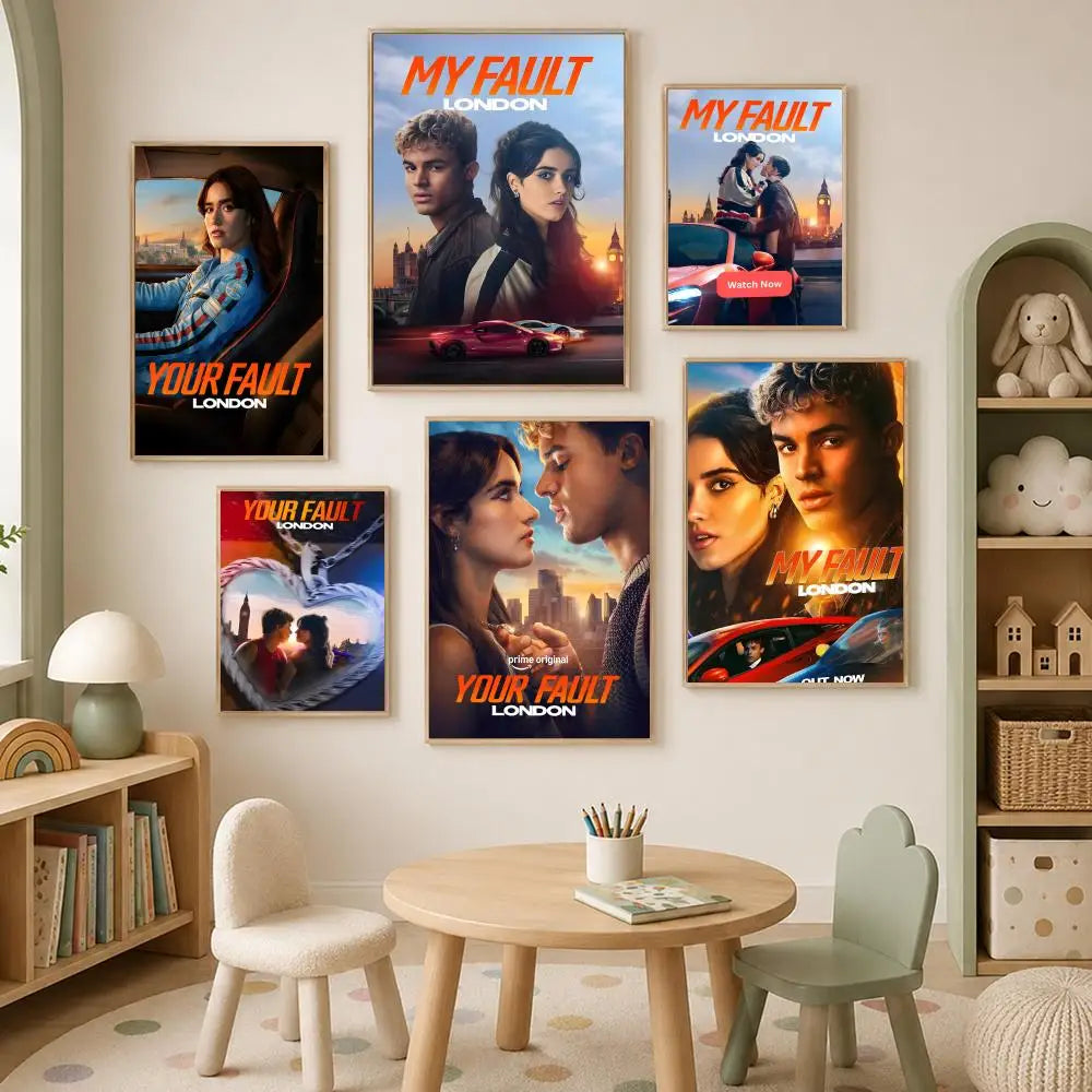 My Fault Movie Poster – Self-Stick HD PVC Waterproof Wall Art Movie Wall Poster Axl