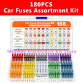 180PCS Car Fuse Assortment Kit – Mini, Standard & Micro Fuses Automotive Fuse Kit Axl 180PCS Kit