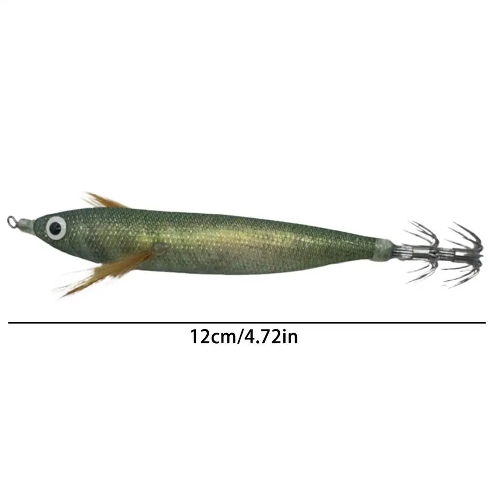 Glowing Squid Jig 4.7in | Sound Beads Saltwater Fishing Lure Squid Fishing Jig Axl Style E