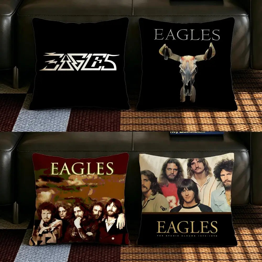 Eagles Band Linen Cushion Cover | Sofa Pillow Case Multi-Size Decorative Cushion Cover Axl