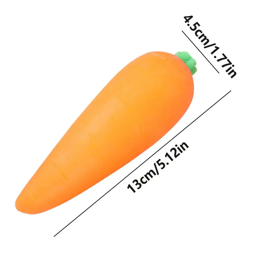Carrot Squeeze Toy – Slow Rising Sensory Fidget Ball 5 Inch Sensory Fidget Toy Axl Orange