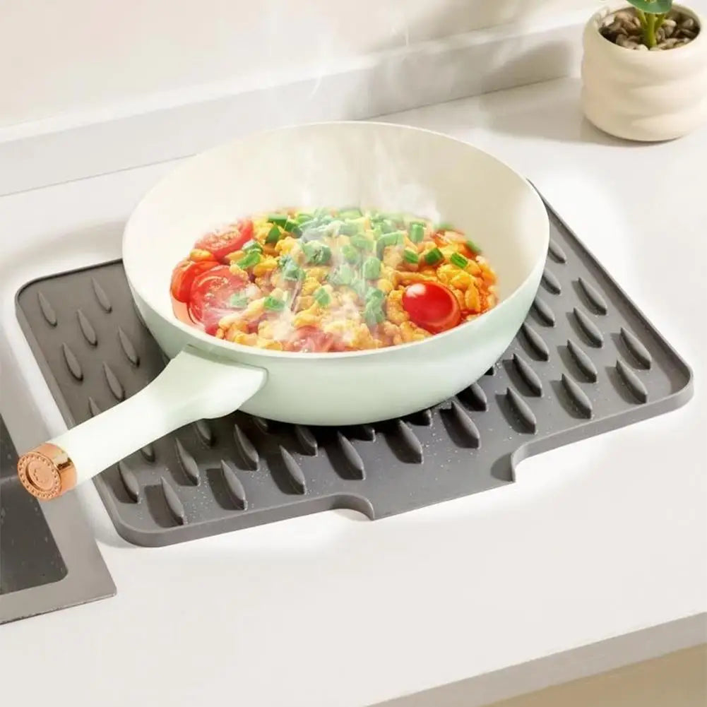 Silicone Drain Mat – Anti-Slip Heat-Resistant Kitchen Pad Silicone Drain Mat Axl