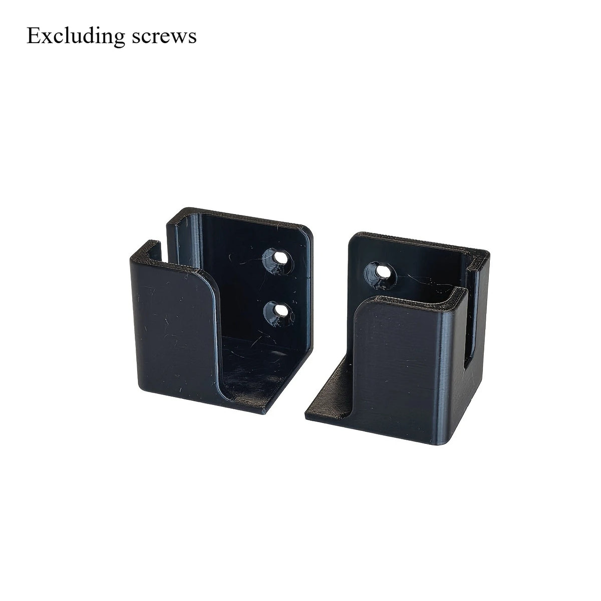 3D Printed Wall Mount Rack – Power Strip & Router Holder Wall Storage Rack Axl Black -1 pair
