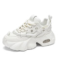 Men's Chunky Sneakers – Lace-Up Height Boost Casual Shoes Chunky Sneakers Axl White 42