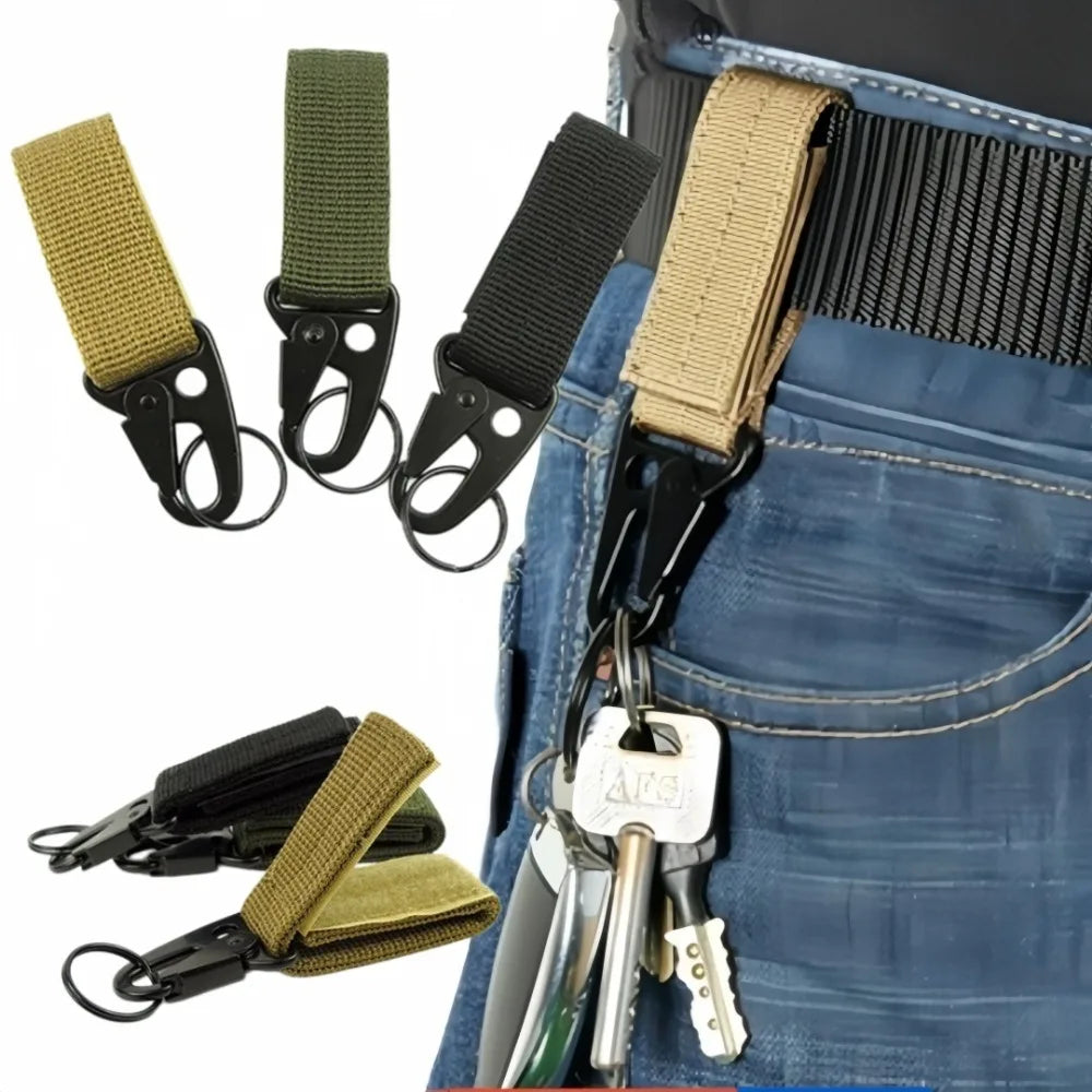 Nylon Carabiner Key Hook Belt Clip | Outdoor Camping Buckle Carabiner Belt Clip Axl