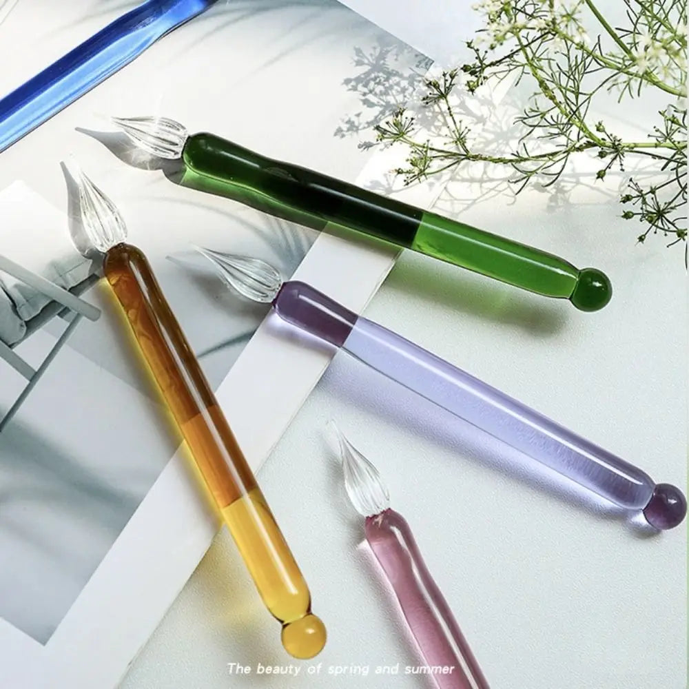 Transparent Glass Dip Pen – Calligraphy & Art Writing Pen Glass Dip Pen Axl