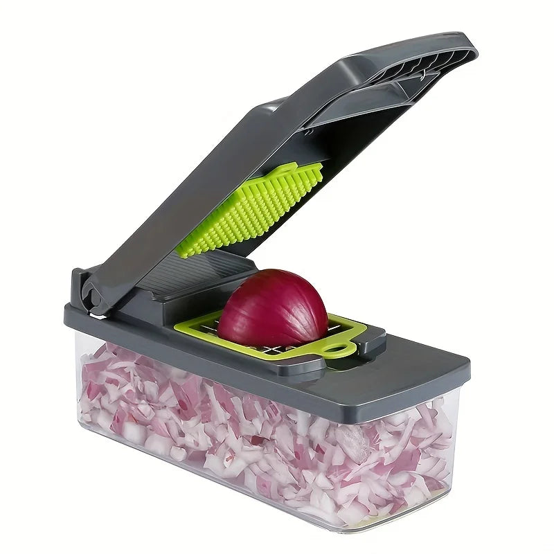 KEMORELA 14-in-1 Vegetable Chopper, Slicer & Dicer Vegetable Chopper Axl
