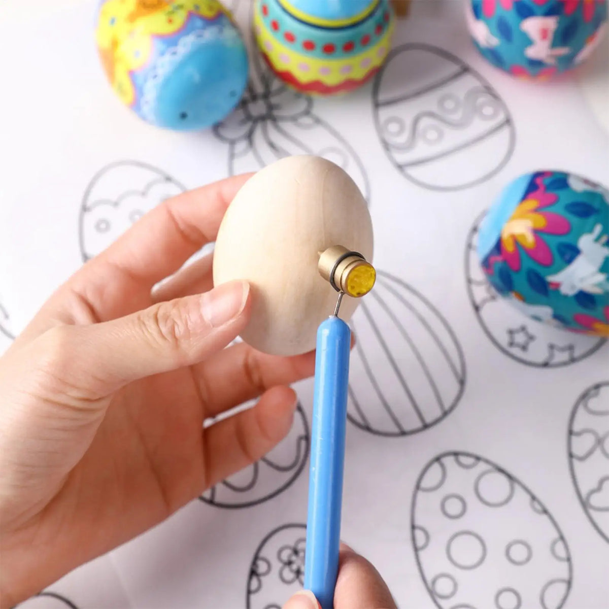 Pysanky Egg Decorating Pen Set – 3 Precision Metal Tips Egg Decorating Tool Axl