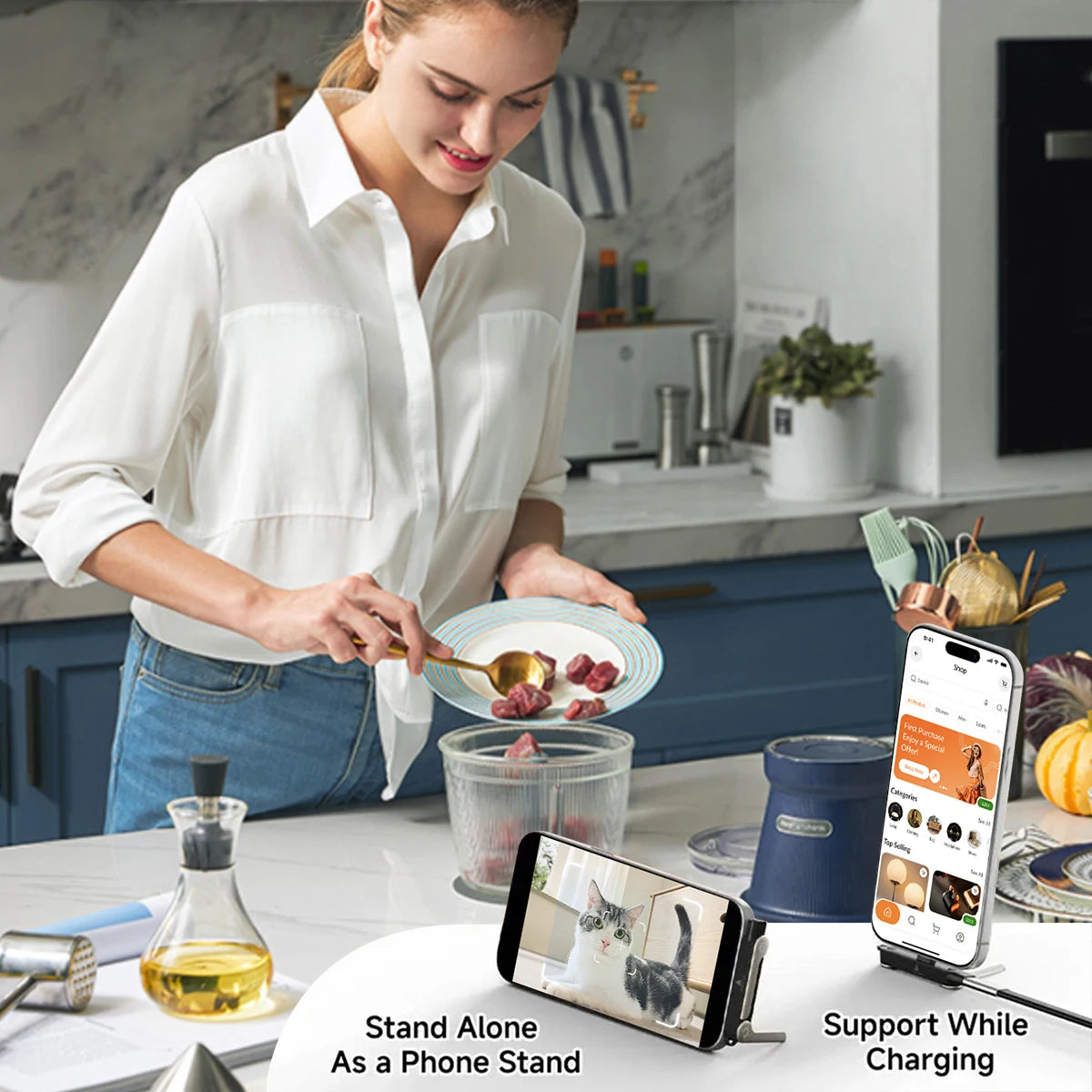 GUUGEI 240W USB-C Desktop Stand & Multi-Port Charger Hub Desktop Charging Stand Axl