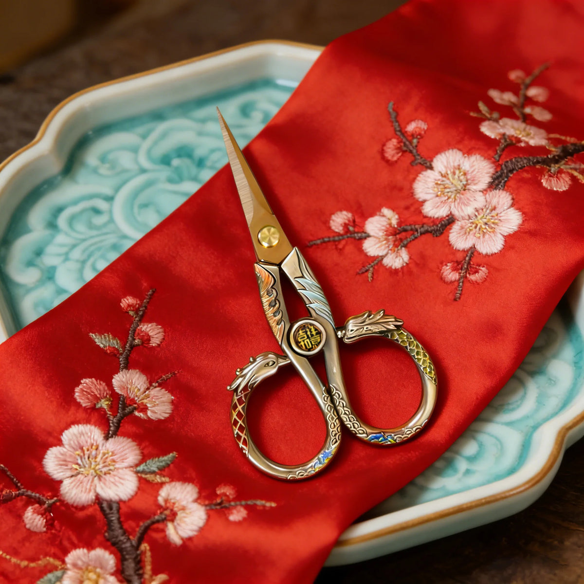 Vintage Embroidery Scissors – Stainless Steel Thread Cutter Embroidery Scissors Axl Scissors-Bronze