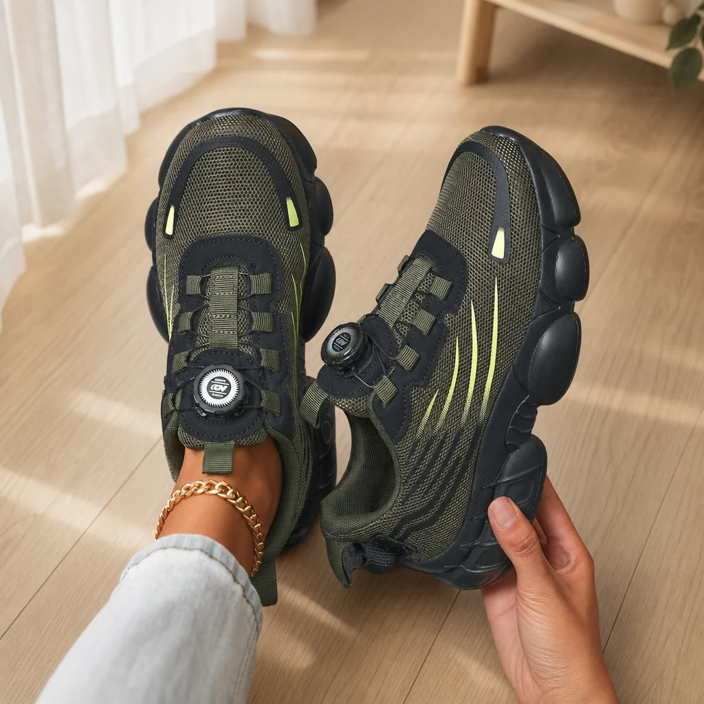 AZGB Plus Size Unisex Hiking Running Shoes – Breathable Sneakers Athletic Sneakers Axl army green 45