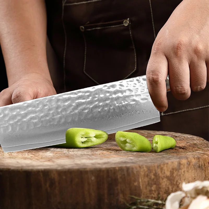 Damascus Kitchen Cleaver – Ultra Sharp Stainless Steel Chef Knife Kitchen Cleaver Knife Axl