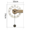 Modern Silent Pendulum Wall Clock – Wood & Acrylic Minimalist Pendulum Wall Clock Axl 79X50CM